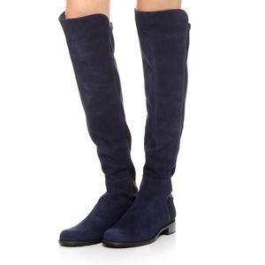 Stuart Weitzman 5050 Boot Blue Suede